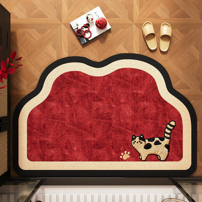 Charming Cat-Themed Door Mat