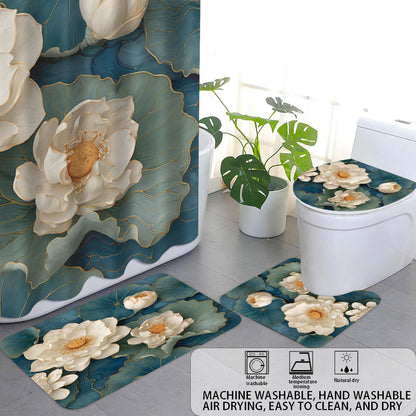 High-Definition Leopard-Themed Four-Piece Bathroom Set