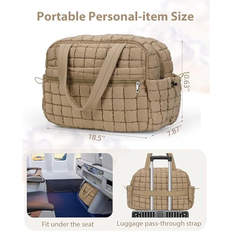 Quilted Multi-Functional Travel Tote Acalora