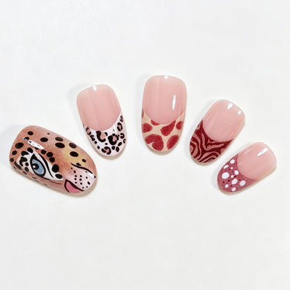Safari Animal Theme Nail Art Set Acalora