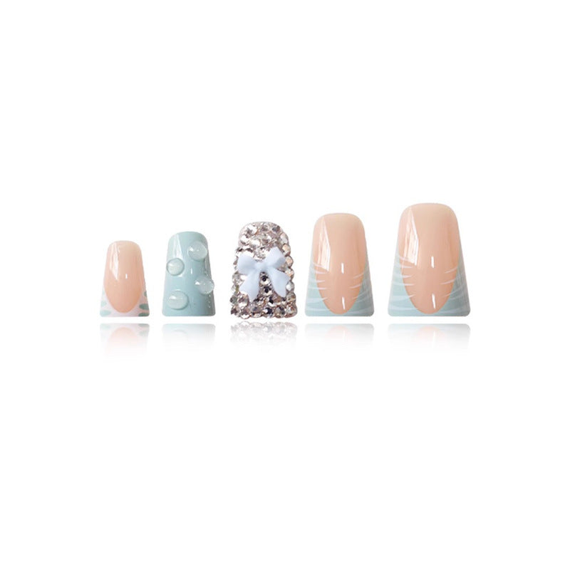 Decorative Nail Art Set with 3D Bows and Gems Acalora
