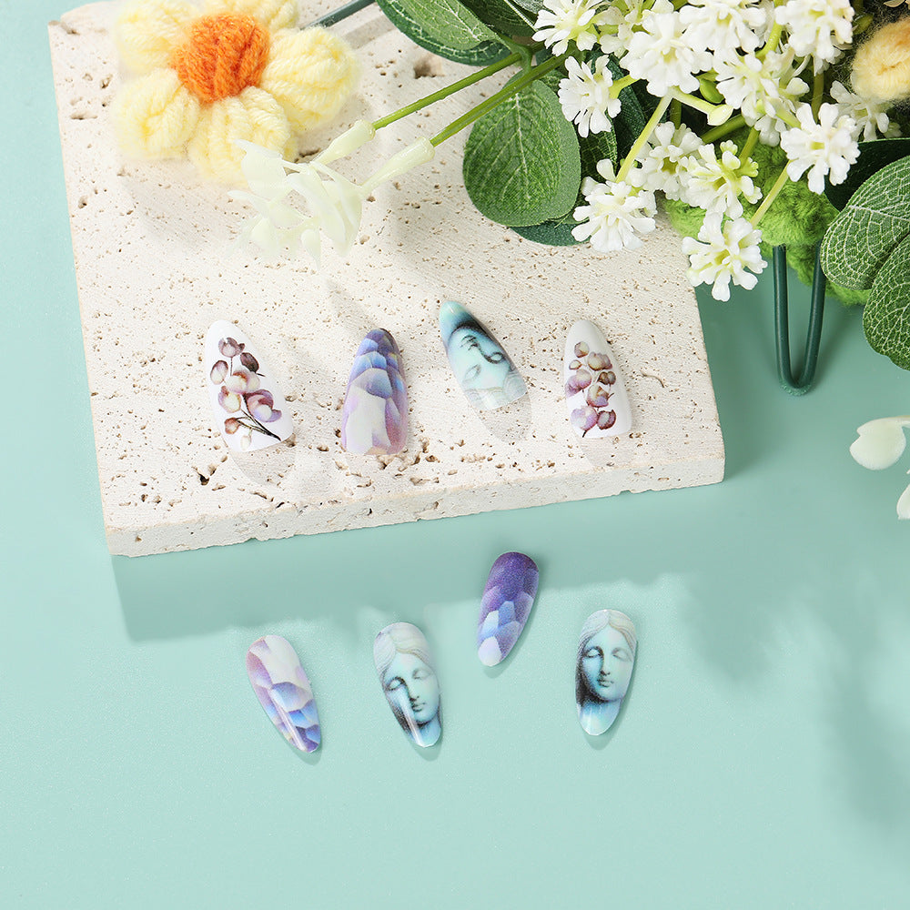 Artificial nails with botanical and artistic designs Acalora