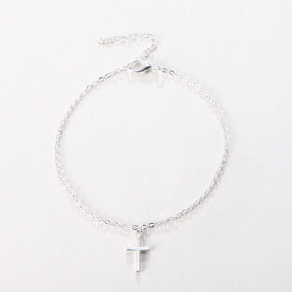 Delicate Cross Charm Bracelet Acalora