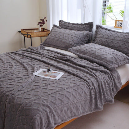 Textured Decorative Throw Blanket