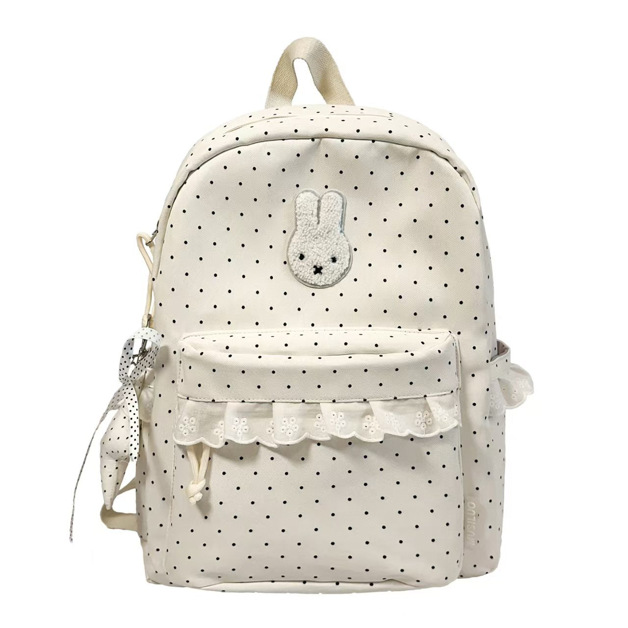 Charming Polka Dot Backpack Bowlift