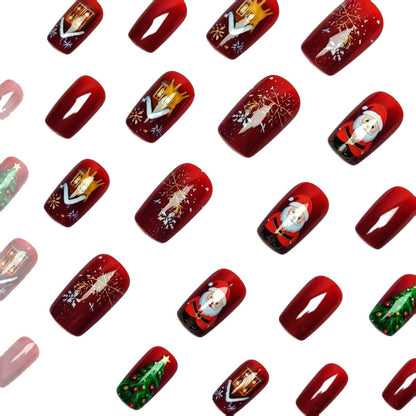 Festive Christmas Themed Nail Art Acalora