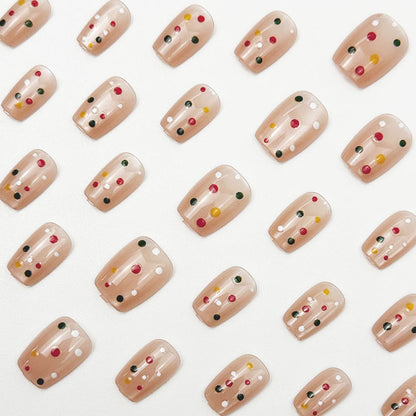 Artistic Confetti Press-On Nail Set Acalora