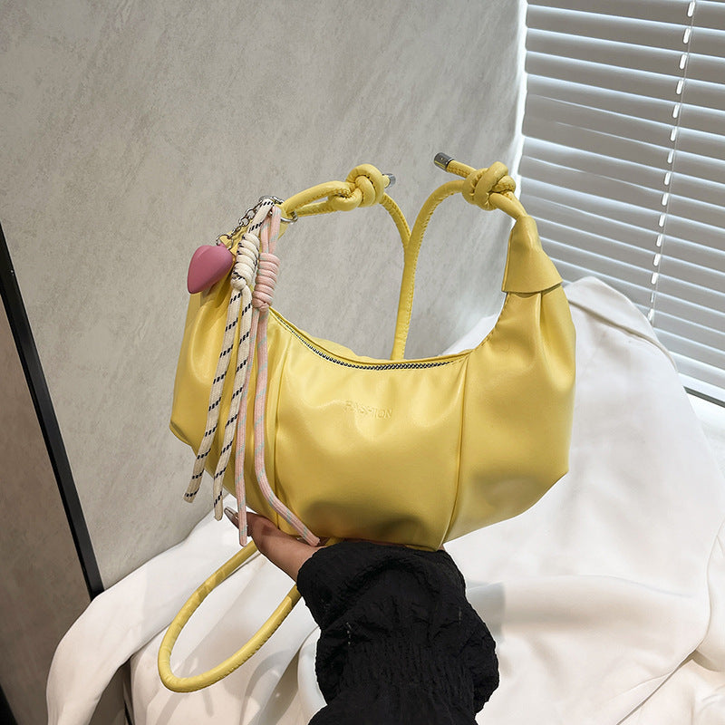 Stylish Leather Hobo Handbag Acalora