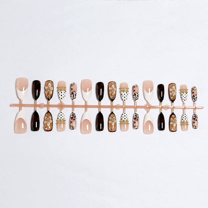 Artificial Nail Set with Floral and Glamorous Design Acalora