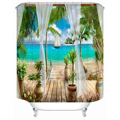 Tropical Oasis Shower Curtain