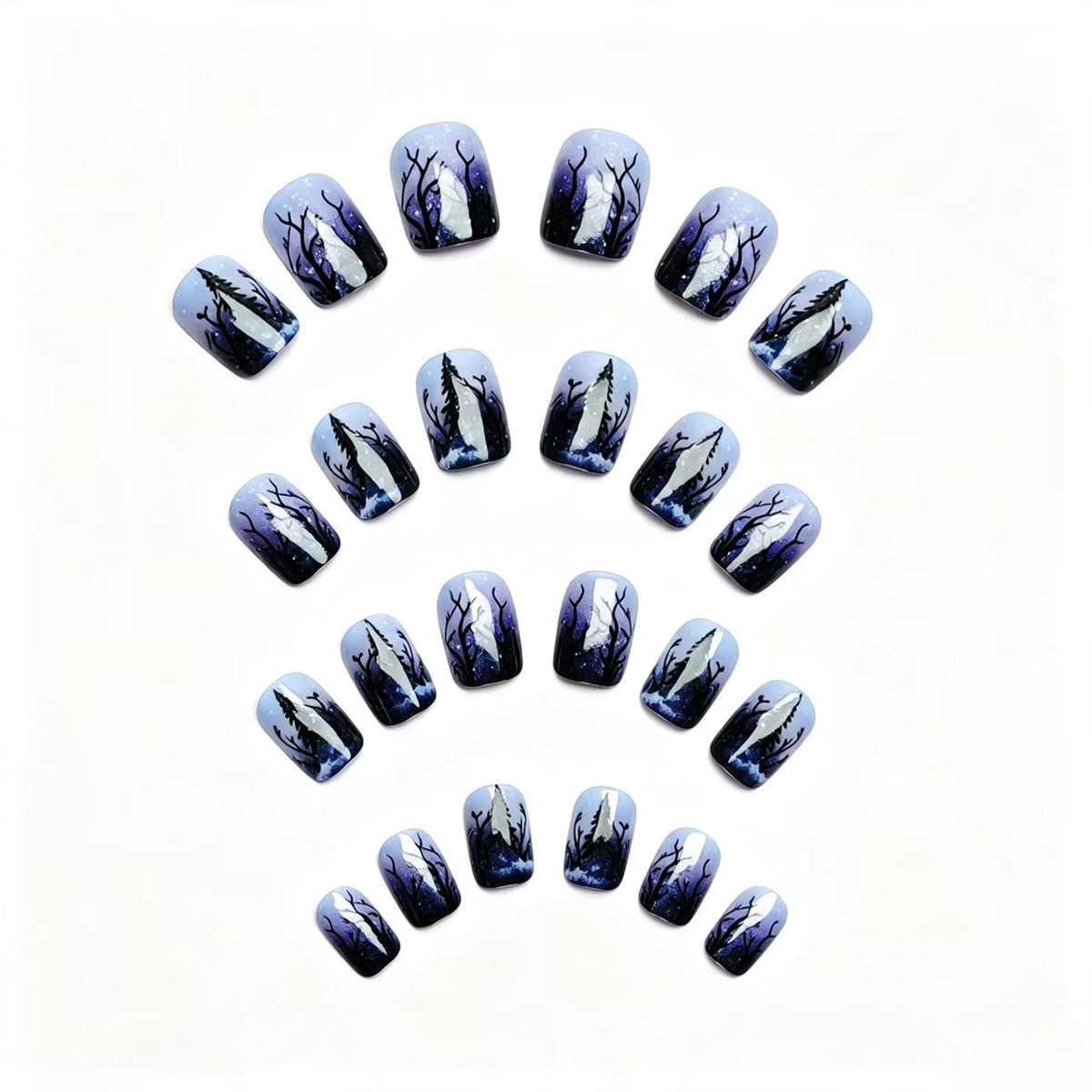 Forest Landscape Nail Art Acalora