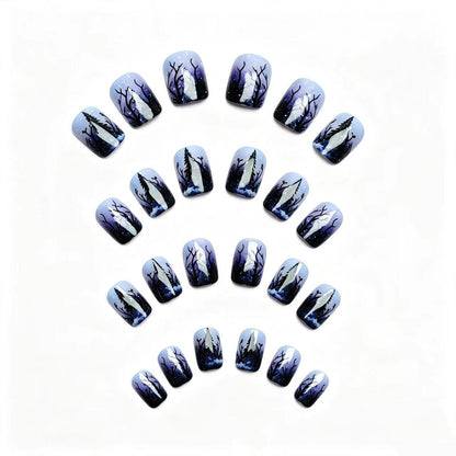 Forest Landscape Nail Art Acalora