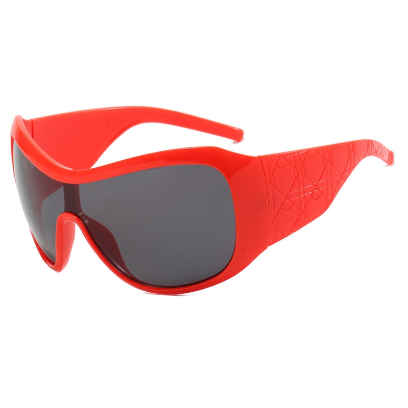 Women's sports sunglasses with wide protective frame and polarized lenses Skanto