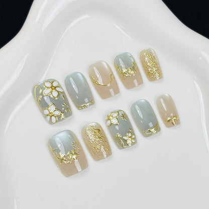 Floral-Themed Press-On Nail Kit Acalora
