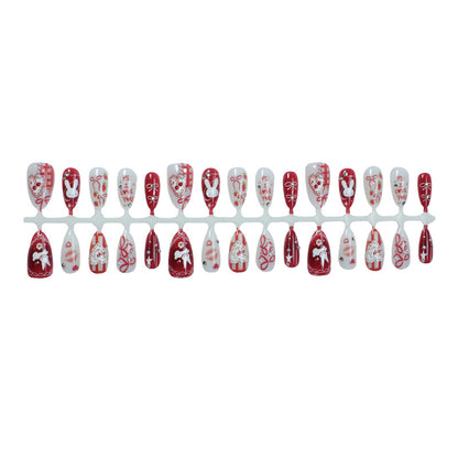 Romantic Themed Press-On Nail Art Set Acalora