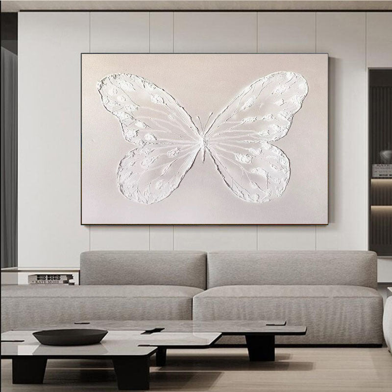 Textured Butterfly Canvas Art