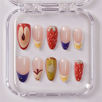 Artistic Fruit-Themed Press-On Nails Acalora