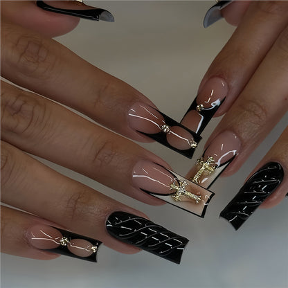 Luxury Gothic Press-On Nail Set Acalora
