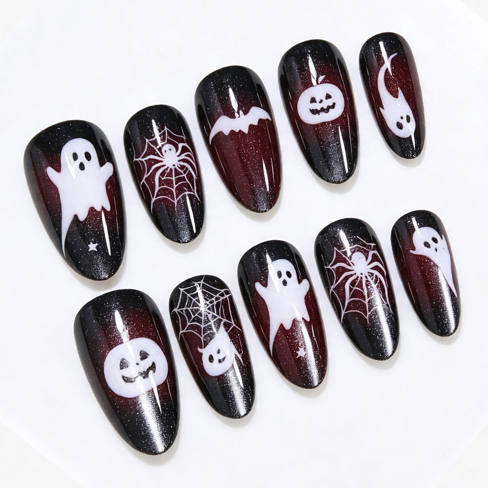 Halloween Themed Press-On Nail Art Acalora