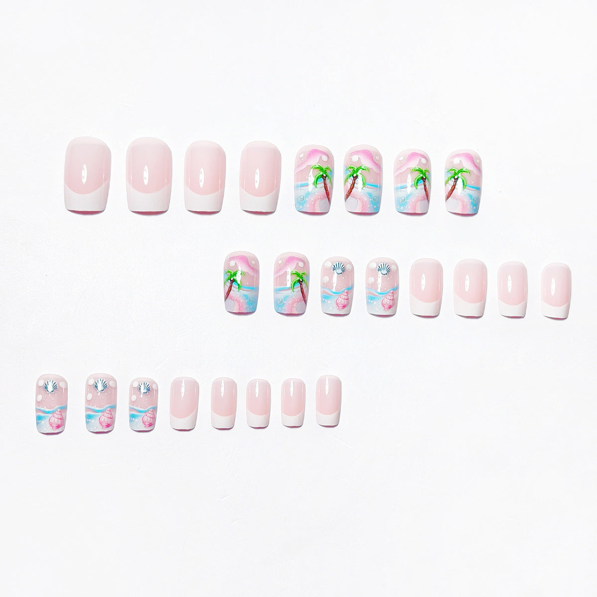 Tropical Ocean-Themed Nail Art Acalora