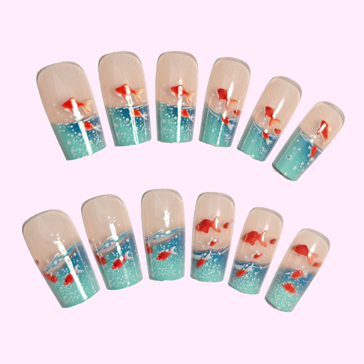 Aquatic Fantasy Nail Art Acalora