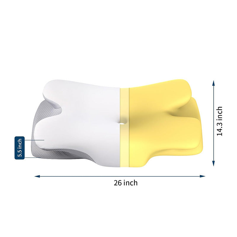 Skanto | Orthopedic Memory Foam Pillow for Neck Pain – Ergonomic Contour Cervical Support Pillow for Side, Back & Stomach Sleepers