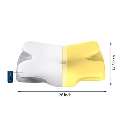 Skanto | Orthopedic Memory Foam Pillow for Neck Pain – Ergonomic Contour Cervical Support Pillow for Side, Back & Stomach Sleepers
