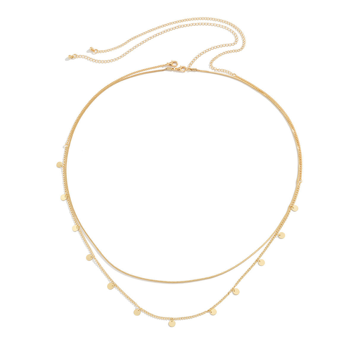 Layered Disc Necklace Acalora