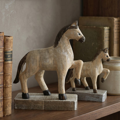 Handmade Horse Figurine Accent