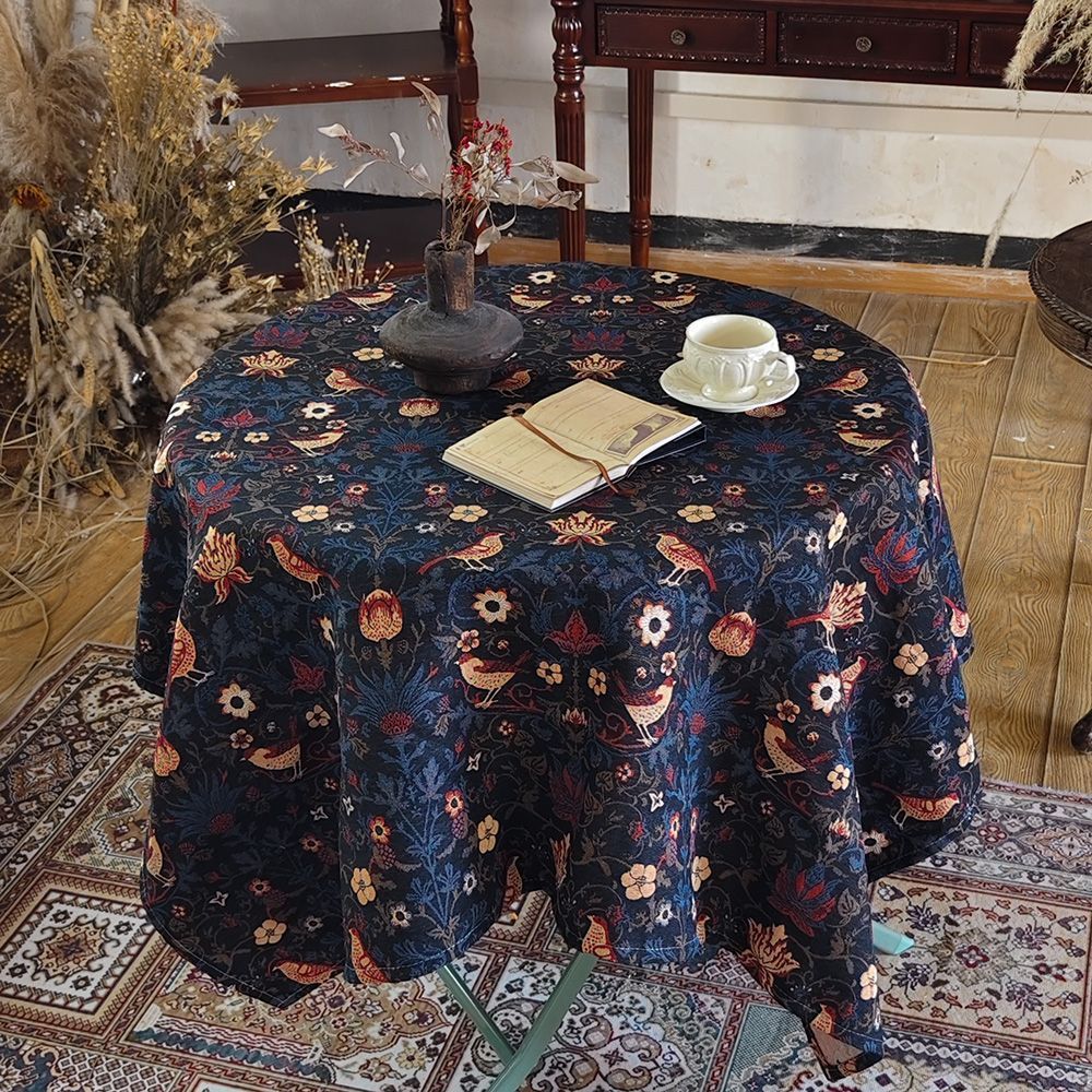 Elegant Floral Table Cover