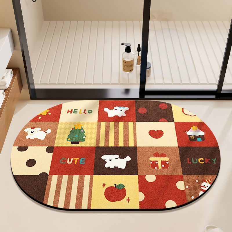 Cute Bear-Themed Bath Mat