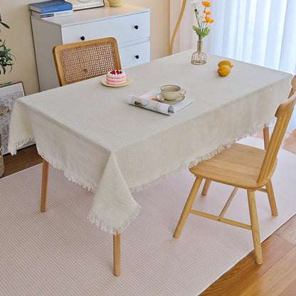 Decorative Fringed Tablecloth