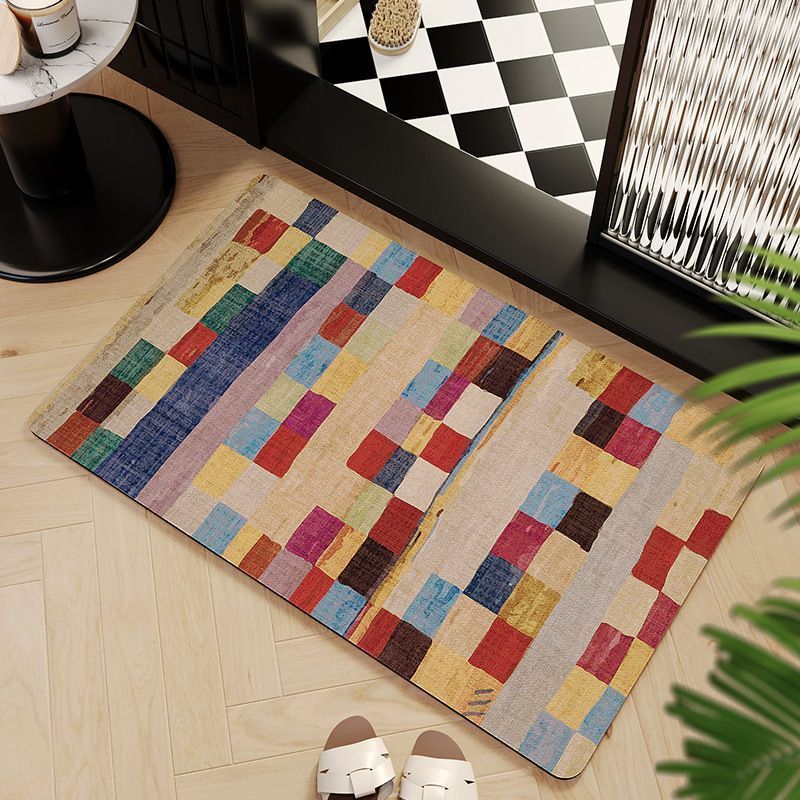 Mosaic Pattern Bath Mat