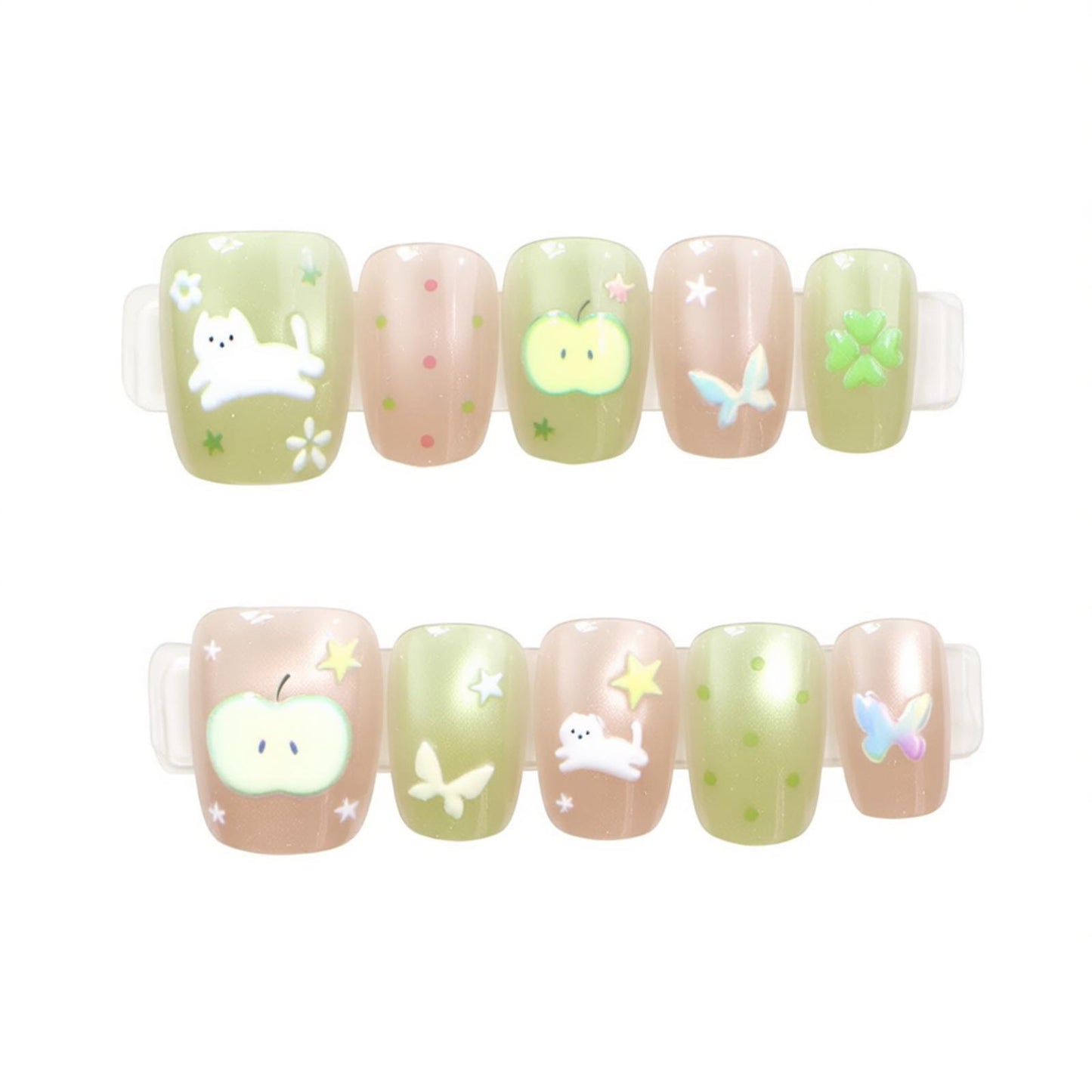 Whimsical Animal Print Press-On Nail Set Acalora