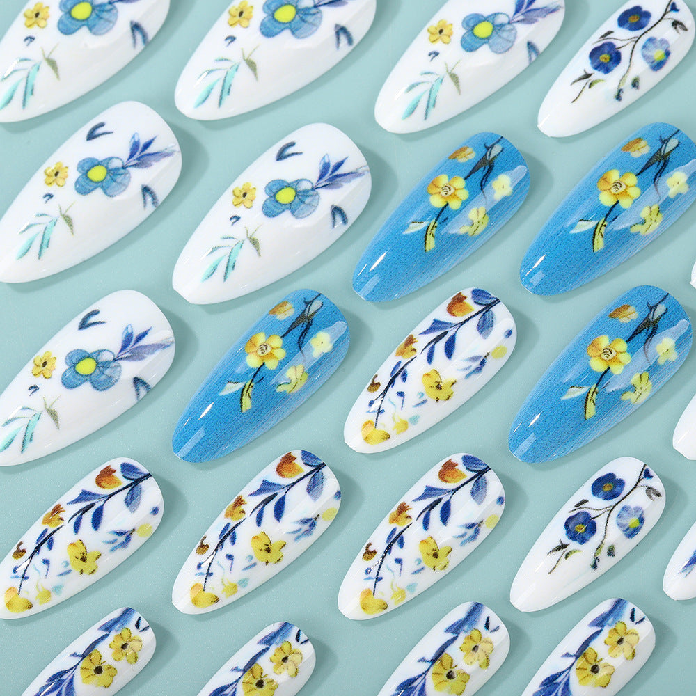 Artificial nails with floral patterns Acalora