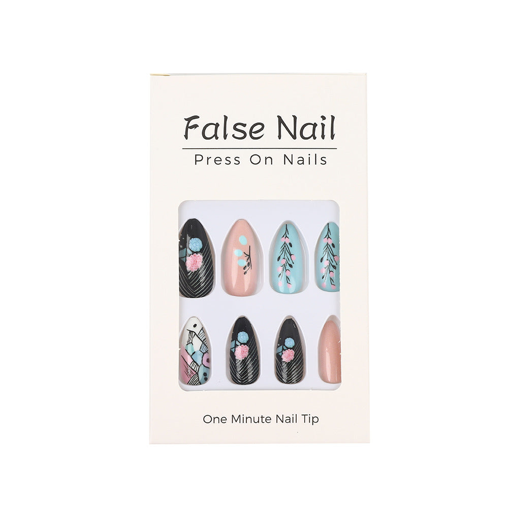 Artificial nails with floral accents Acalora
