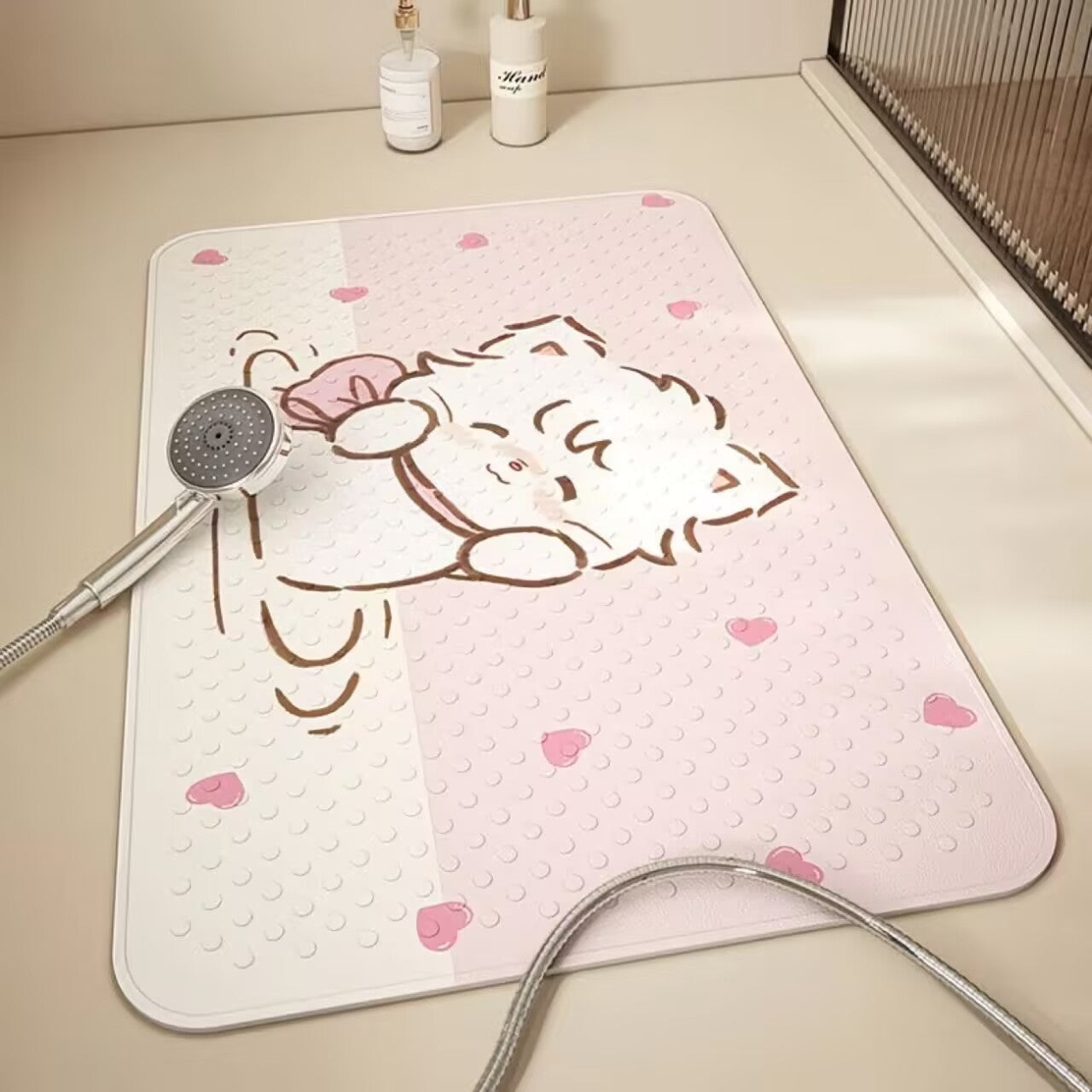 Cartoon-Themed Bath Mat