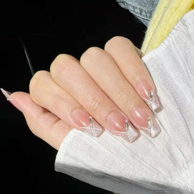 Artificial Nail Set with Glitter Accents Acalora