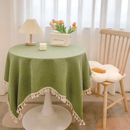 Decorative Tablecloth with Tassels