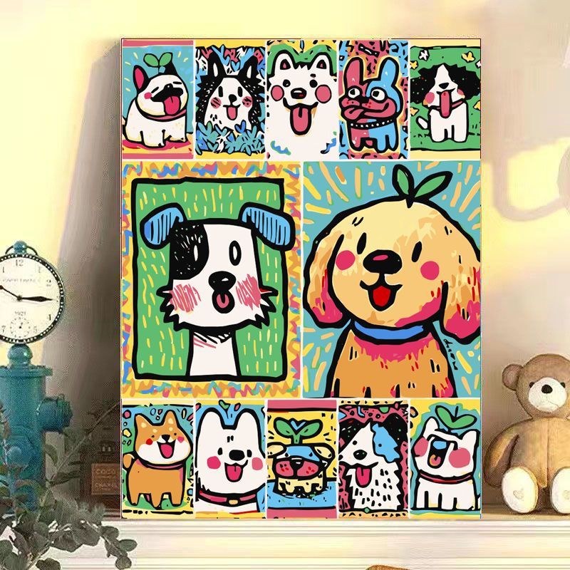 Playful Cat-Themed Canvas Wall Art