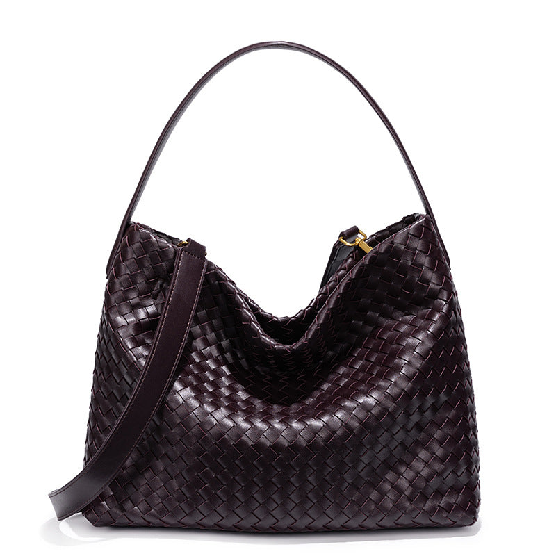 Textured Woven Hobo Bag Acalora