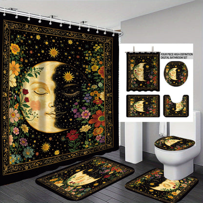 Artistic Highland Cow Bathroom Set