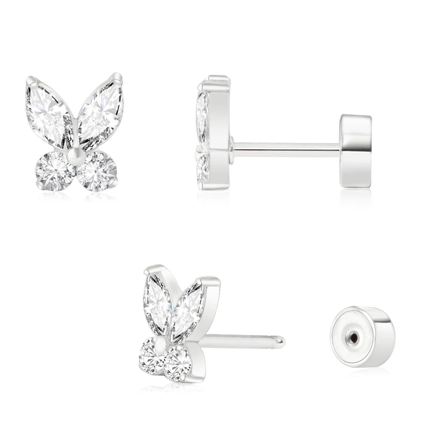 Ear studs with flat back | Bowlift