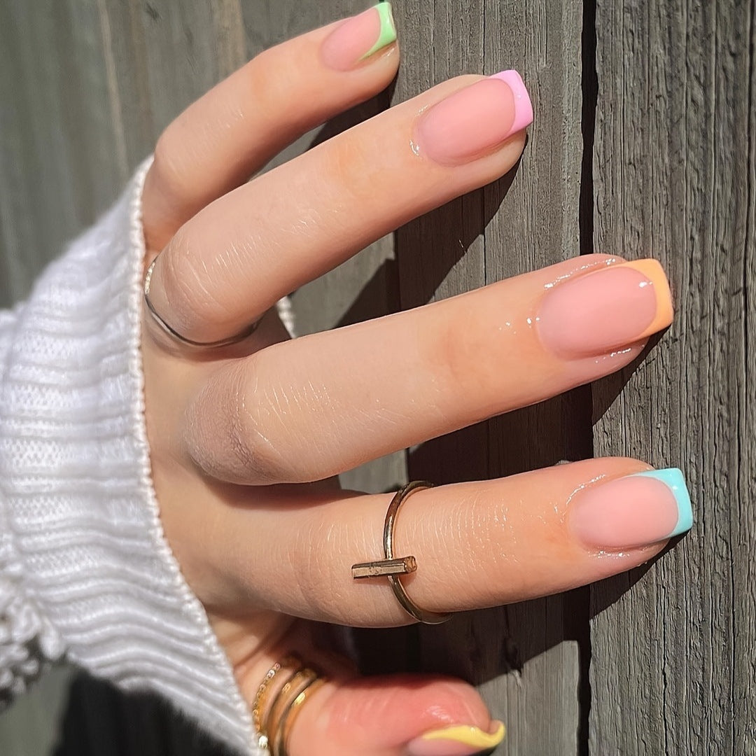Artistic French Tip Nail Wrap Set Acalora
