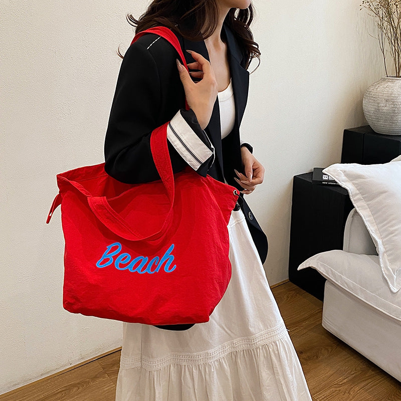 Spacious Canvas Tote Bag Acalora