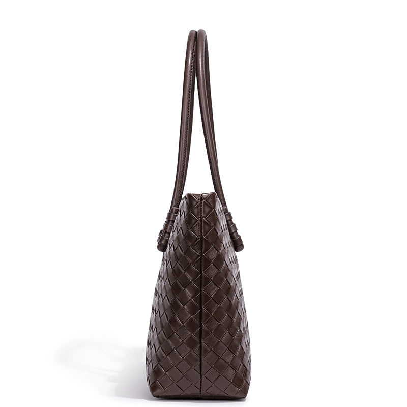 Woven Leather Tote Bag Acalora