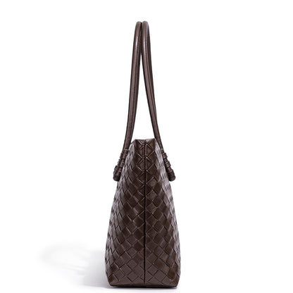 Woven Leather Tote Bag Acalora