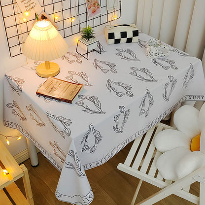 Elegant Textured Dining Tablecloth