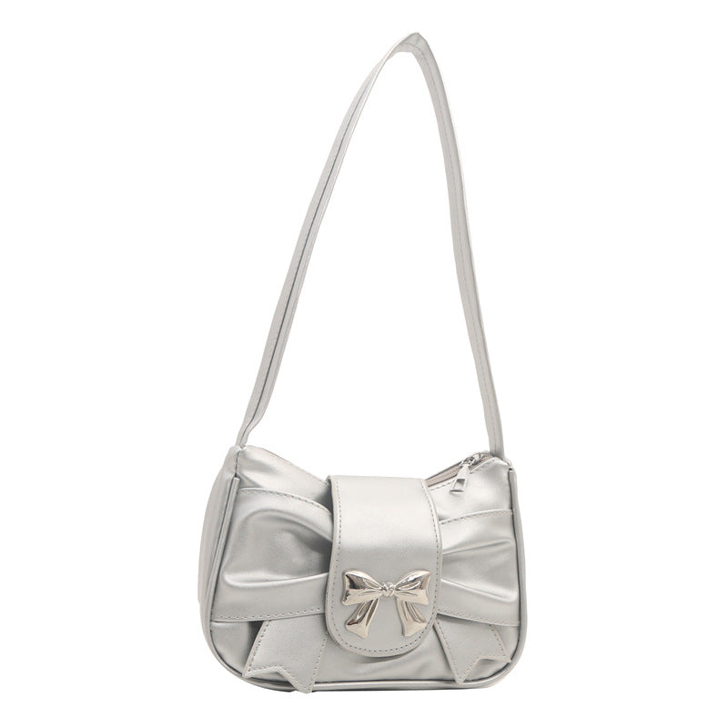 Elegant Bow Accent Shoulder Bag Acalora