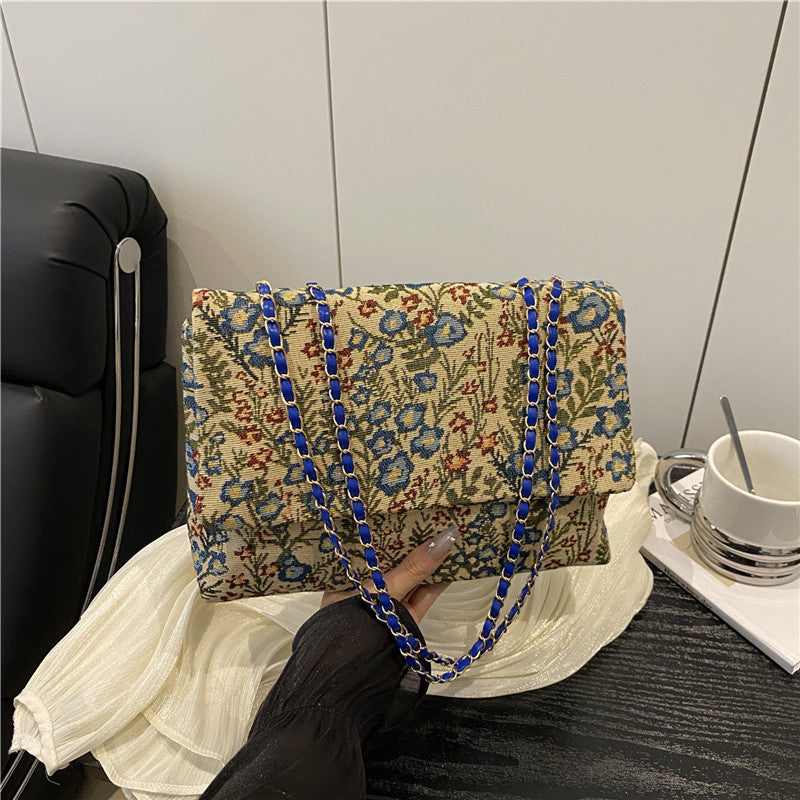Elegant Floral Embellished Handbag Acalora